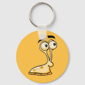 Gele Cartoon Slug Sleutelhanger (Voorkant)