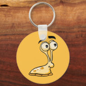 Gele Cartoon Slug Sleutelhanger (Voorkant)