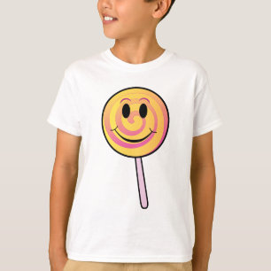 Gele Cartoon voor het lachen van de luis T-shirt