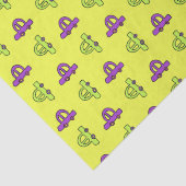 Gele Cartoons auto's Tissuepapier (Detail)