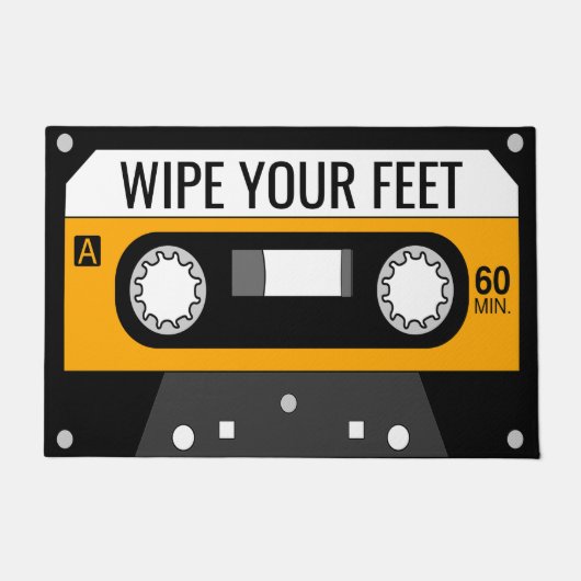 Gele cassette deurmat (Voorkant)