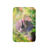 Gele cedar Waxing Fledgling Bird Badmat (Voorkant Verticaal)