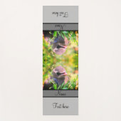 Gele cedar Waxwing Fledgling Bird Personated Yogamat (Voorkant)