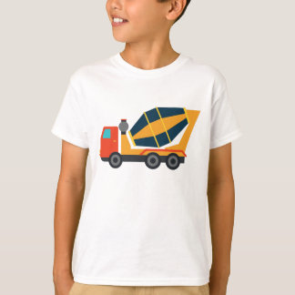 Gele Cementwagen T-shirt