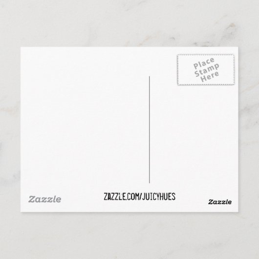 Gele chameleon reptile art doedle illustratie briefkaart (Achterkant)