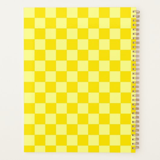 Gele Check Planner (Achterkant)