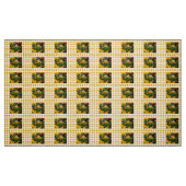 Gele Check Quail Fabric Stof (Fat Quarter)