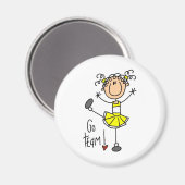 Gele Cheerleader Magneet (Voorkant / Achterkant)