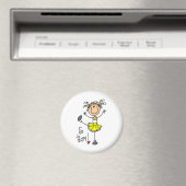 Gele Cheerleader Magneet (Insitu (Vaatwasser))