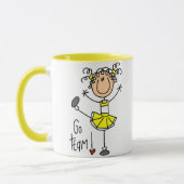 Gele Cheerleader Mok (Links)