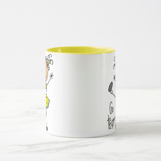 Gele Cheerleader Mok (Midden)