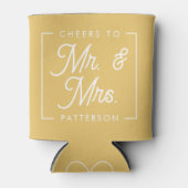 Gele Cheers Wedding Favors Koelbox Blikjeskoeler (Voorkant)