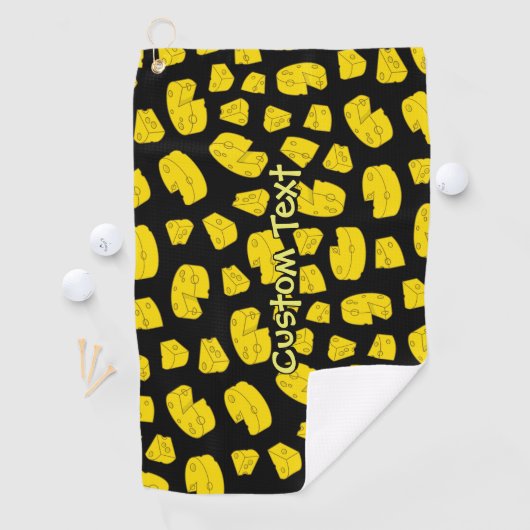 Gele Cheese Pattern Golf Towel Golfhanddoek (Insitu)