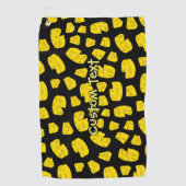 Gele Cheese Pattern Golf Towel Golfhanddoek (Voorkant)