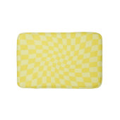 Gele cheques met gestroomlijnde kookplaat van Retr Badmat (Voorkant)