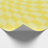 Gele cheques met gestroomlijnde kookplaat van Retr Cadeaupapier (Hoek)