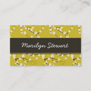 Gele Cherry Blossom Visitekaartjes