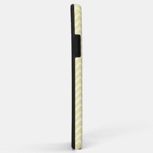 Gele Chevron Aangepaste Hoesje-Mate iPhone Case (Achterkant/rechts)
