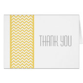 Gele Chevron Border Hartelijk dank (Voorkant Horizontaal)