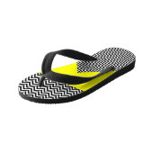 GELE CHEVRON Kinder Slipper Teenslippers (Schuin)