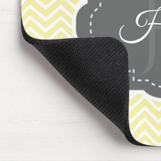 Gele Chevron Persoonlijke Muismat (Hoek)