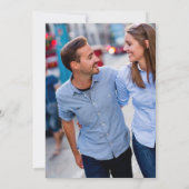 Gele Chevron. Save the Date (Achterkant)