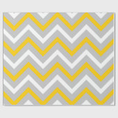 Gele Chevrons Cadeaupapier (Vlak)