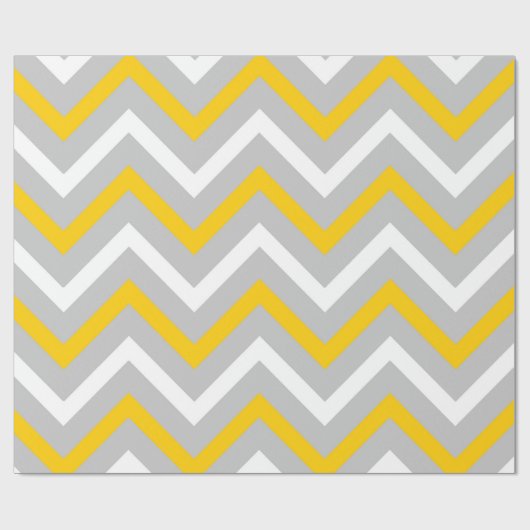 Gele Chevrons Cadeaupapier (Vlak)