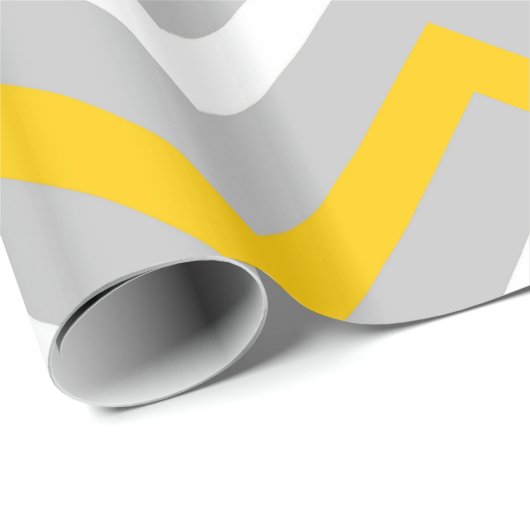 Gele Chevrons Cadeaupapier (Rol Hoek)