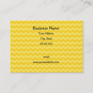 Gele chevrons visitekaartje