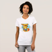 Gele Chihuahua, Grappig Huisdier Hond Witte Kleur T-shirt (Voorkant volledig)