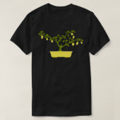 Gele Chili Bonsai in Gele Bonsai Pot T-shirt (Design voorkant)