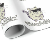 Gele Chinchilline Chinchilla Cadeaupapier (Rol Hoek)