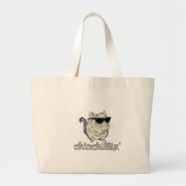 Gele Chinchilline Chinchilla Grote Tote Bag (Voorkant)