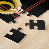 Gele Chinese draak Legpuzzel (Zijkant)