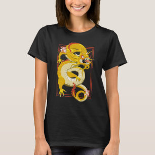 Gele Chinese draak T-Shirt