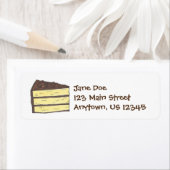 Gele chocolade-voorgegiste laag-snoeplabels etiket (Insitu)