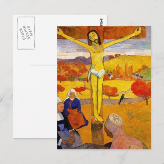 Gele Christus door Paul Gauguin Briefkaart (Voorkant / Achterkant)