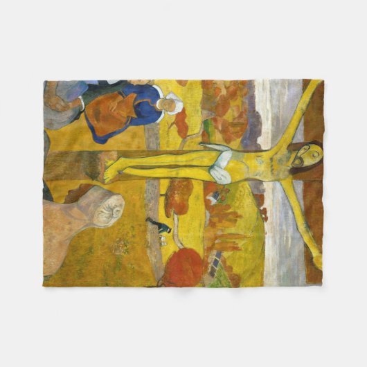 Gele Christus, Gauguin Fleece Deken (Voorkant (Horizontaal))