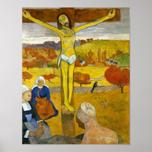 Gele Christus, Gauguin Poster (Voorkant)