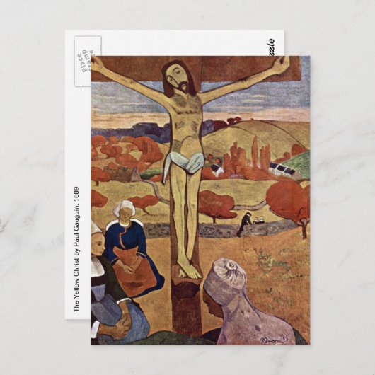 Gele Christus van Paul Gauguin,  Kunst Briefkaart (Voorkant / Achterkant)