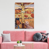 Gele Christus van Paul Gauguin, Kunst Canvas Afdruk (Insitu (Woonkamer))