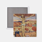 Gele Christus van Paul Gauguin,  Kunst Magneet (Voorkant / Achterkant)