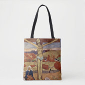 Gele Christus van Paul Gauguin, Kunst Tote Bag (Voorkant)