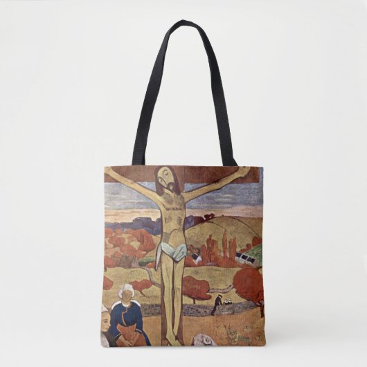 Gele Christus van Paul Gauguin, Kunst Tote Bag (Voorkant)