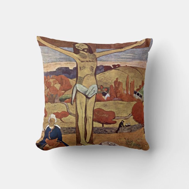 Gele Christus van Paul Gauguin Kussen (Voorkant)
