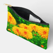 Gele Chrysanten Pouch Etui (Open)