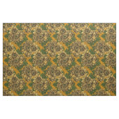 Gele chrysanthemum bloemen stof (Yard (91,4 cm))