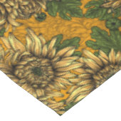 Gele chrysanthemum bloemen tafelkleed (Gekanteld)