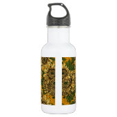 Gele chrysanthemum bloemen waterfles (Achterkant)